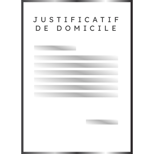 Justificatif de domicile icone